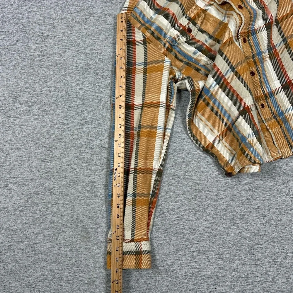 Outerknown Blanket Shirt Mens Large Plaid Flannel Button Up Heavyweight Outdoor - Picture 7 of 10